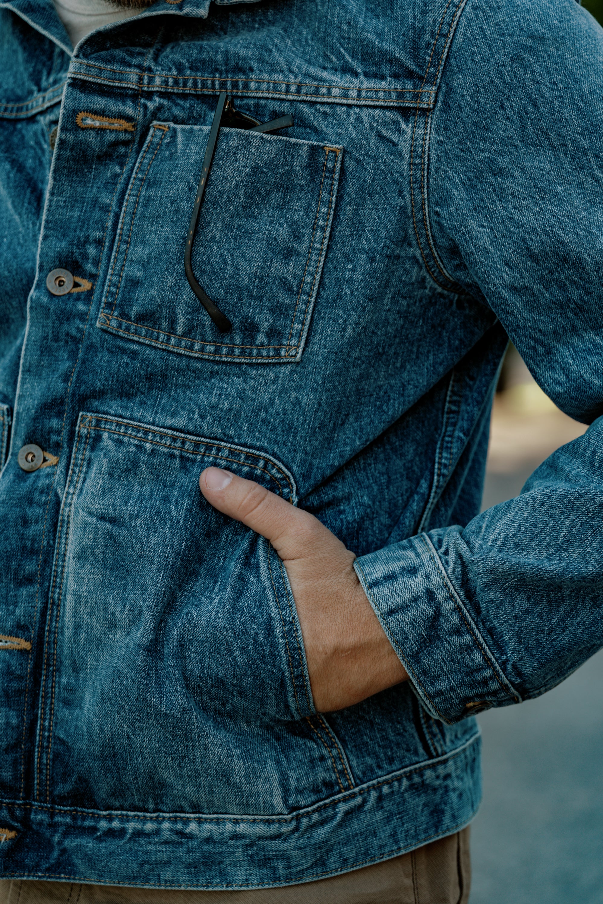 Wayman Jacket - Stonewashed Japanese Denim - Preorder - Mid-Late August Delivery