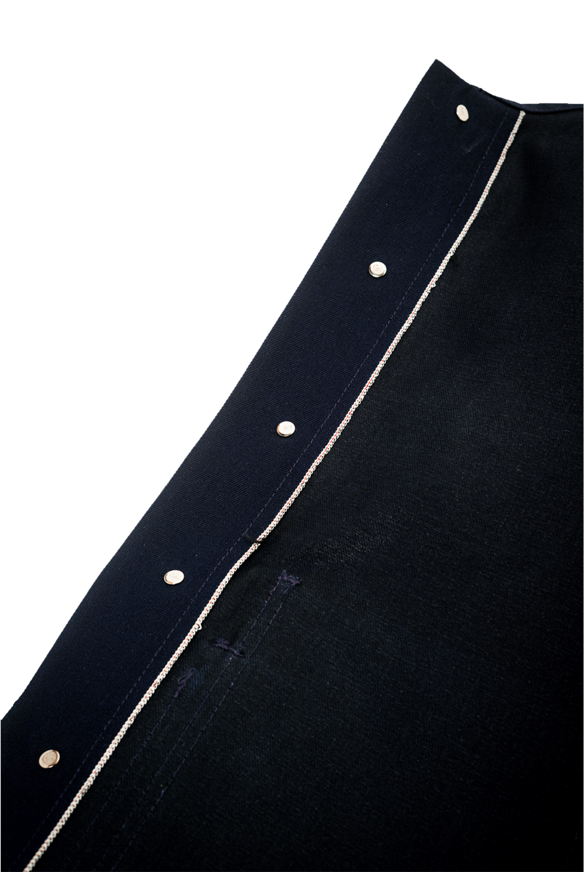 Amos Chore Coat - Indigo/Black - Rigid 14oz American Selvedge Denim