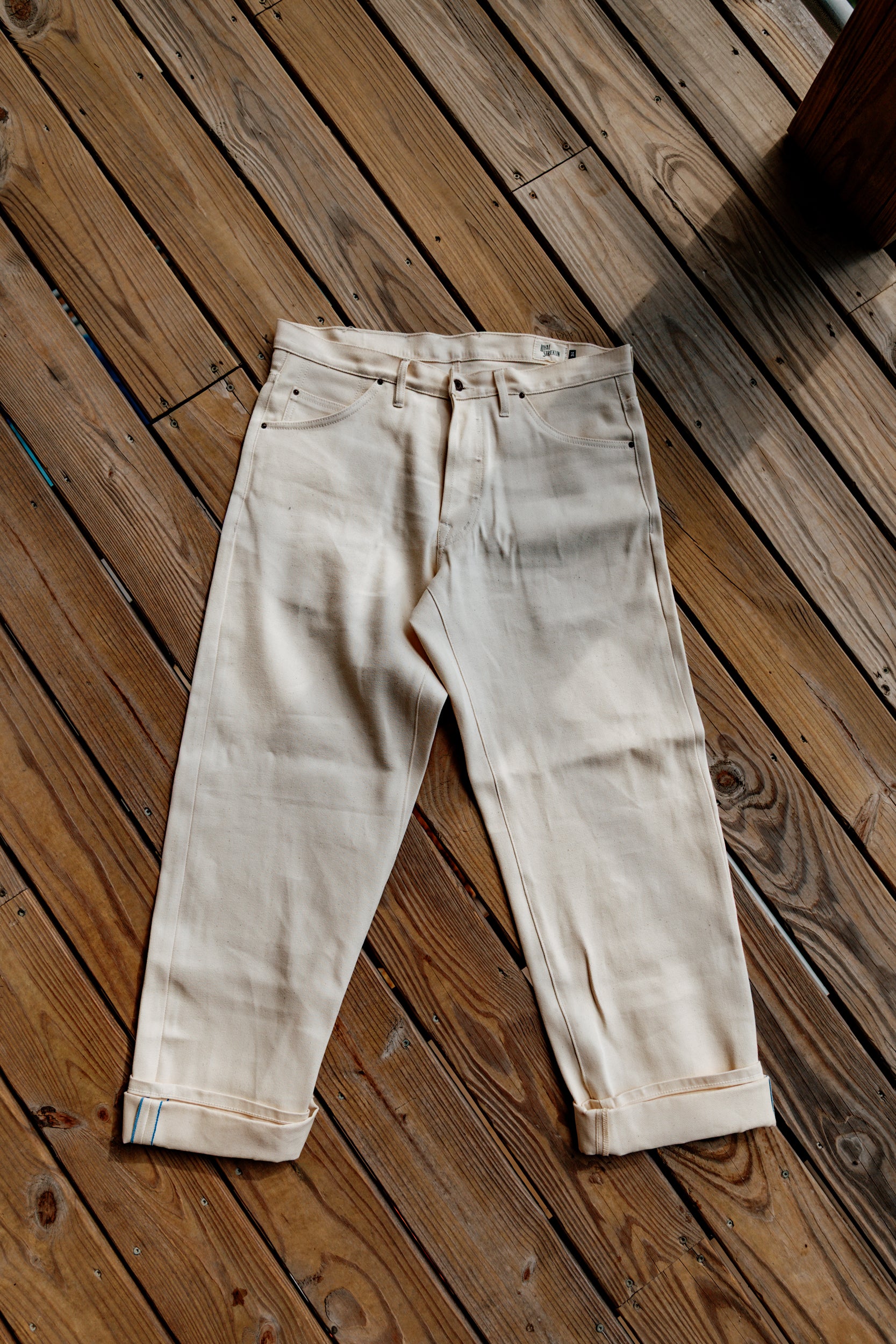 Holden Wide Leg- 11.25oz Ecru Selvedge - Cotton/Tencel