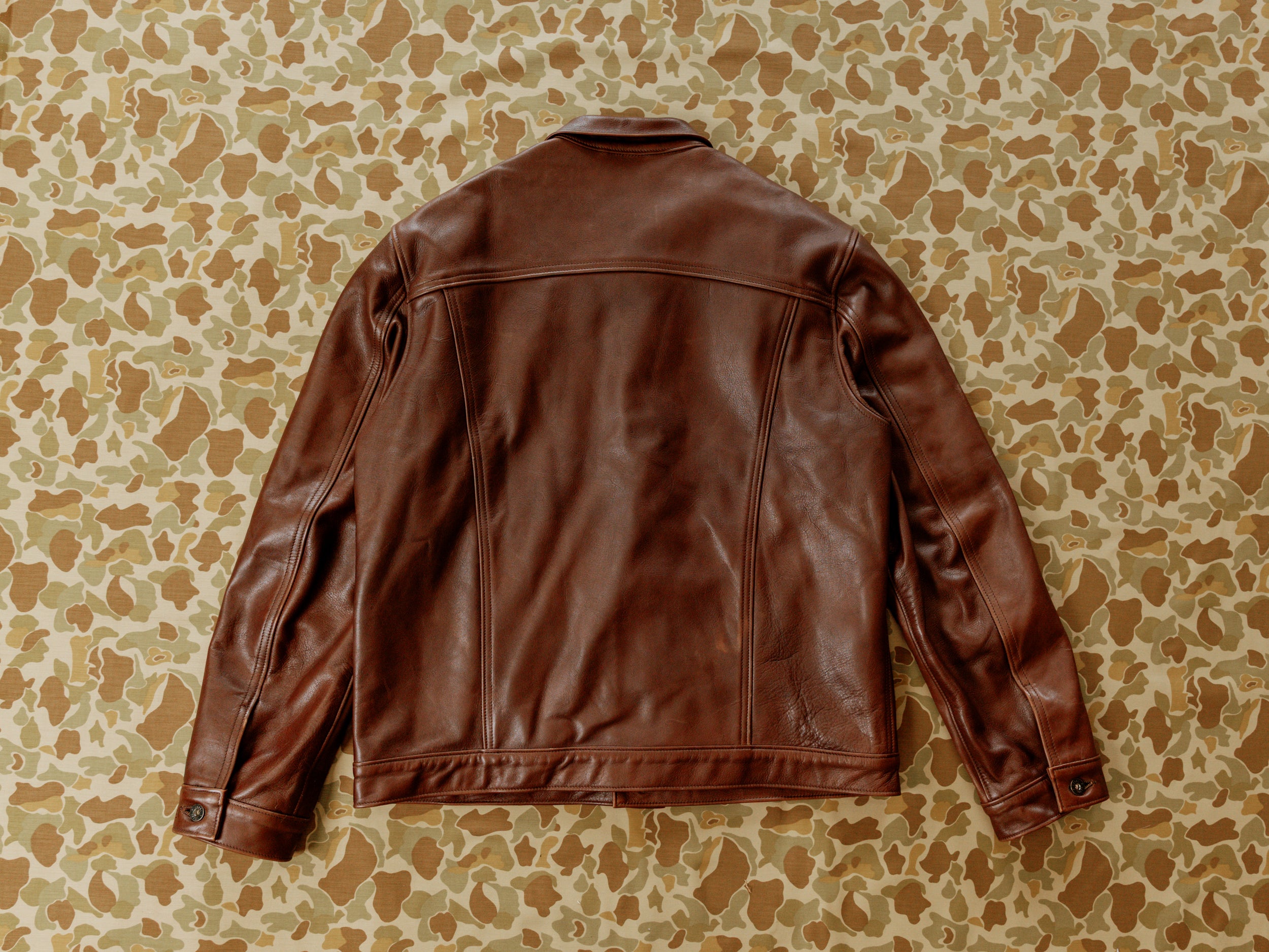 Wayman Jacket - Brown Italian Calfskin Leather - Preowned - XL